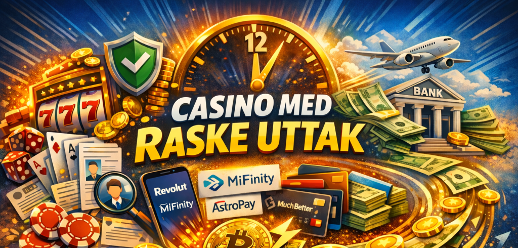 Casino med raske uttak